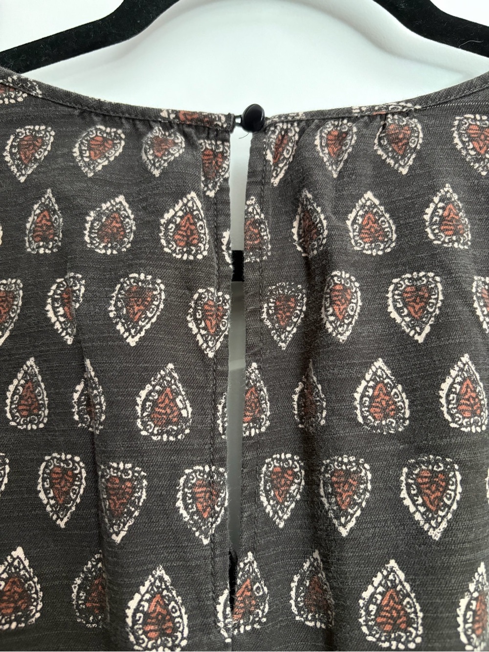 Anthropologie Somerset Jumpsuit Black Geo Pattern Wide-Leg Boho Jumpsuit Sz M - Picture 3 of 7